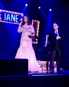 Jamie dueting with Jane McDonald