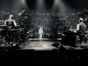 Jamie performing with Jane McDonald on tour 2019.